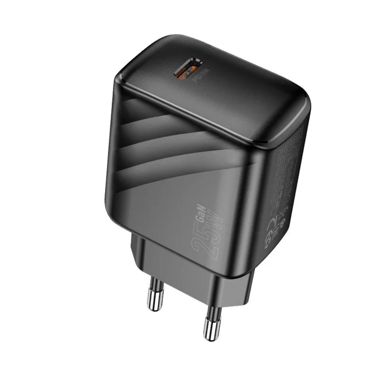 HOCO CS24A Caricatore da Parete USB-C 25W Power Delivery – Presa EU – Nero