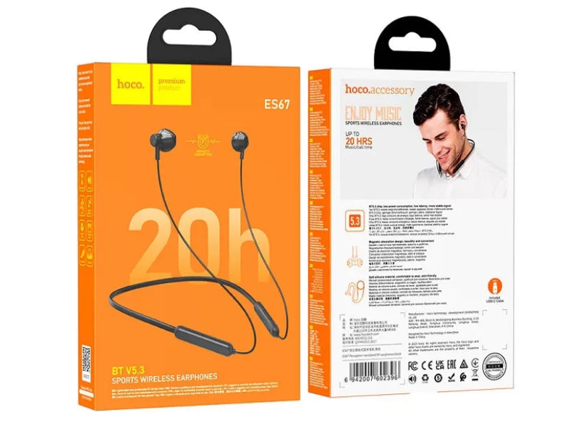 Hoco ES70 Armour Auricolari Wireless Bluetooth 5.3 Sport